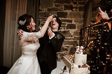Montreal Wedding photographer, Hotel Nelligan wedding, Old Montreal wedding, MTL wedding photo, American Japanese wedding, Winter wedding