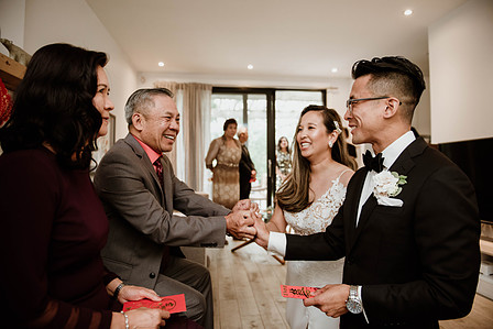 Montreal wedding Photographer; Montreal wedding photo; Carrie Ma officiant; Charlotte Flannery MUA hair stylist; FSEV wedding officiant; Jamie and Newton's wedding; John KOO Photography; Kristina Chan desserts; Longueuil wedding; Oxide design florist