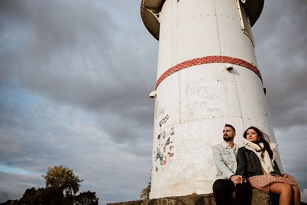 Montreal Engagement Photographer, Montreal wedding Photographer, engagement portraits MTL, Elftheria and Ricky's engagement shoot, John KOO Photography, Lachine Lighthouse engagement photos