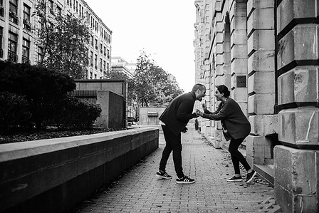John KOO Photography; Marriage proposal MTL photo; Montreal Surprise proposal photographer; Old Montreal Surprise Proposal; Preet and Danny's Montreal surprise proposal photographer