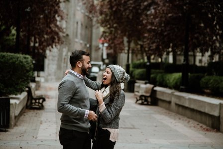 Montreal surprise proposal photographer, Montreal engagement photographer, Montreal wedding Photographer, Old Montreal surprise proposal, Raheel and Tayeba's Montreal surprise proposal, destination surprise proposal photographer
