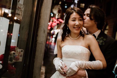 Montreal Wedding photographer, Hotel Nelligan wedding, Old Montreal wedding, MTL wedding photo, American Japanese wedding, Winter wedding