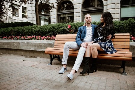 Hotel Saint Sulpice Montreal; Montreal Proposal photographer; Montreal Proposal photography; Montreal Surprise proposal photographer; Montreal wedding photographer; Meggy and Satnislav’s surprise proposal, Old Montreal surprise proposal photo