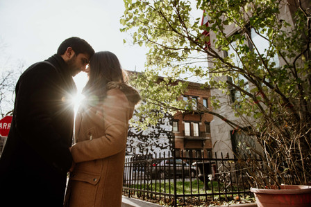Carré Saint-Louis marriage proposal photo; Komal and Vishal's surprise proposal; Montreal surprise photographer; Plateau Mont-Royal surprise proposal; Square Saint-Louis surprise proposal photo