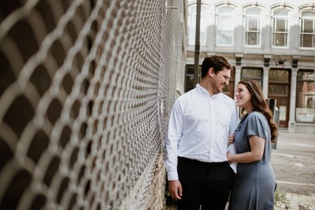 Old Montreal Engagement Photo, Montreal Engagement Photo, Montreal Pre-Wedding photographer, Montreal wedding Photographer, Danielle and Andrew's MTL engagement photographer, Tommy Cafe Montreal, Le Petit Dep Montreal
