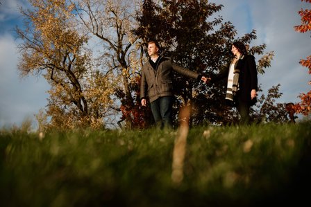 Fall Autumn photo shoot; John KOO Photography; Julianne and Marc's engagement shoot; Lachine Canal; Montreal Engagement Photographer; Sunset Montreal; Sunset engagement photo; engagement photos