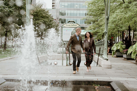 Adrien Bochereau and Vivien Gaumand; Fall Autumn photo shoot; Jessica and Chris's Montreal engagement photographer; John KOO Photography; L'ombre des Cosmos; Louis-Guy Roy; Montreal Pre-Wedding photographer; Montreal wedding Photographer; Old Montreal por