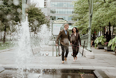 Adrien Bochereau and Vivien Gaumand; Fall Autumn photo shoot; Jessica and Chris's Montreal engagement photographer; John KOO Photography; L'ombre des Cosmos; Louis-Guy Roy; Montreal Pre-Wedding photographer; Montreal wedding Photographer; Old Montreal por