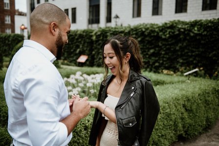 Montreal surprise proposal photographer; Montreal wedding photographer