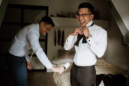 Montreal wedding Photographer; Montreal wedding photo; Carrie Ma officiant; Charlotte Flannery MUA hair stylist; FSEV wedding officiant; Jamie and Newton's wedding; John KOO Photography; Kristina Chan desserts; Longueuil wedding; Oxide design florist