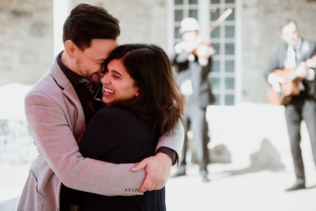 Montreal surprise proposal photographer; Montreal wedding photographer