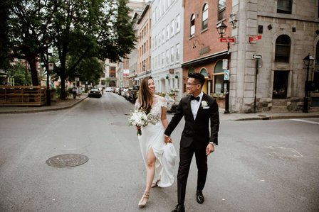Montreal Asian wedding Photographer; Carrie Ma officiant; Charlotte Flannery MUA hair stylist; FSEV wedding officiant; Jamie and Newton's wedding; John KOO Photography; Kristina Chan desserts; Longueuil wedding; Oxide design florist