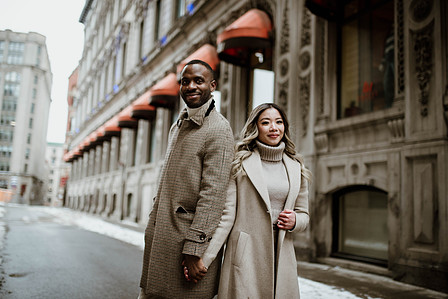 Biana Rosa singer; Ed Sheeran Perfect cover; John KOO Photography; Leon Bridges Beyond cover; MTL surprise marriage proposal photo; Montreal Surprise proposal photographer; Nelligan hotel reception venue; Notre Dame Basilica surprise proposal; Old MTL
