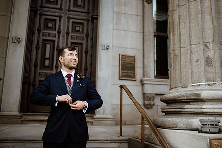 Corinne and Maxime's wedding; John KOO Photography; Les Enfants Terribles MTL wedding; Montreal Jewish wedding photographer; Montreal wedding Photographer; Old Montreal wedding portraits; Square Victoria wedding photos
