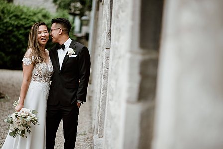Montreal wedding Photographer; Montreal wedding photo; Carrie Ma officiant; Charlotte Flannery MUA hair stylist; FSEV wedding officiant; Jamie and Newton's wedding; John KOO Photography; Kristina Chan desserts; Longueuil wedding; Oxide design florist