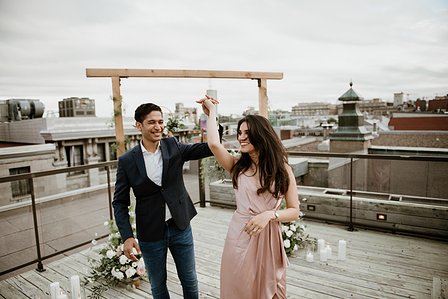 Mehreen and Animesh's surprise proposal; Montreal Proposal photographer; Montreal Surprise proposal photographer; Old Montreal Surprise Proposal; She said yes; Will You Marry Me