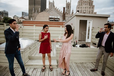 Mehreen and Animesh's surprise proposal; Montreal Proposal photographer; Montreal Surprise proposal photographer; Old Montreal Surprise Proposal; She said yes; Will You Marry Me