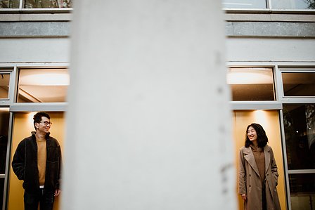 Beaver Lake Montreal portrait session; Beaver Lake pre-wedding photography; Engagement photo in Montreal; F & T's Montreal engagement photographer; John KOO Photography; engagement portraits MTL photography
