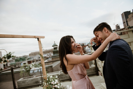 Mehreen and Animesh's surprise proposal; Montreal Proposal photographer; Montreal Surprise proposal photographer; Old Montreal Surprise Proposal; She said yes; Will You Marry Me