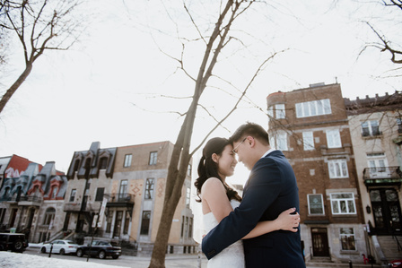 Montreal prewedding photographer, Montreal winter engagement photographer, wedding portraits, engagement photos