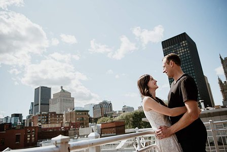 Hotel Nelligan Montreal, Old Montreal Engagement Photo, Montreal Engagement Photo, Montreal Pre-Wedding photographer, Montreal wedding Photographer, Virginie and Calyton's MTL engagement photographer