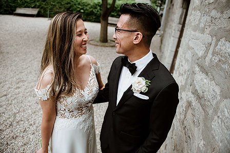 Montreal wedding Photographer; Montreal wedding photo; Carrie Ma officiant; Charlotte Flannery MUA hair stylist; FSEV wedding officiant; Jamie and Newton's wedding; John KOO Photography; Kristina Chan desserts; Longueuil wedding; Oxide design florist