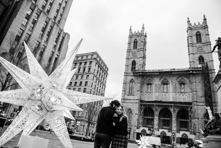Montreal couple's anniversary portrait photoshoot, High school sweethearts photography, Montreal Portrait photographer, Old Montreal photo session