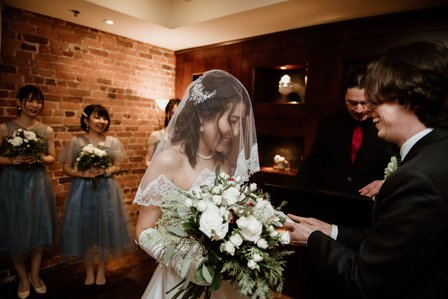 Montreal Wedding photographer, Hotel Nelligan wedding, Old Montreal wedding, MTL wedding photo, American Japanese wedding, Winter wedding