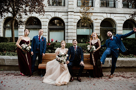 Corinne and Maxime's wedding; John KOO Photography; Les Enfants Terribles MTL wedding; Montreal Jewish wedding photographer; Montreal wedding Photographer; Old Montreal wedding portraits; Square Victoria wedding photos
