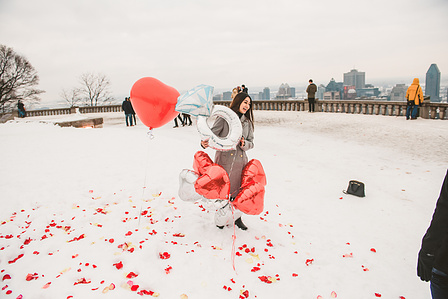 Montreal surprise proposal photographer; Montreal engagement photographer; Montreal wedding photographer