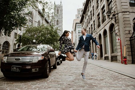 Hotel Saint Sulpice Montreal; Montreal Proposal photographer; Montreal Proposal photography; Montreal Surprise proposal photographer; Montreal wedding photographer; Meggy and Satnislav’s surprise proposal, Old Montreal surprise proposal photo