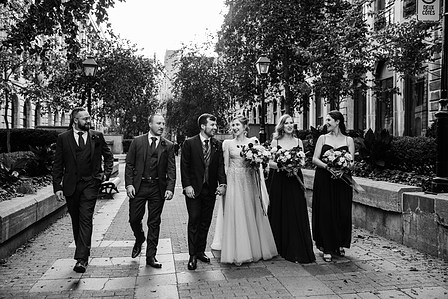 Corinne and Maxime's wedding; John KOO Photography; Les Enfants Terribles MTL wedding; Montreal Jewish wedding photographer; Montreal wedding Photographer; Old Montreal wedding portraits; Square Victoria wedding photos