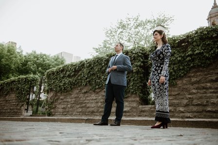 Montreal wedding Photographer, Old Montreal Engagement Photo, Camellia Sinensis, Montreal Engagement Photo, Montreal Pre-Wedding photographer, Gohar and Kosta's MTL engagement photographer
