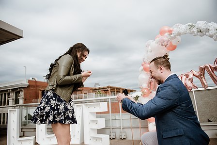Hotel Saint Sulpice Montreal; Montreal Proposal photographer; Montreal Proposal photography; Montreal Surprise proposal photographer; Montreal wedding photographer; Meggy and Satnislav’s surprise proposal, Old Montreal surprise proposal photo