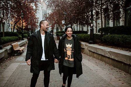 John KOO Photography; Marriage proposal MTL photo; Montreal Surprise proposal photographer; Old Montreal Surprise Proposal; Preet and Danny's Montreal surprise proposal photographer