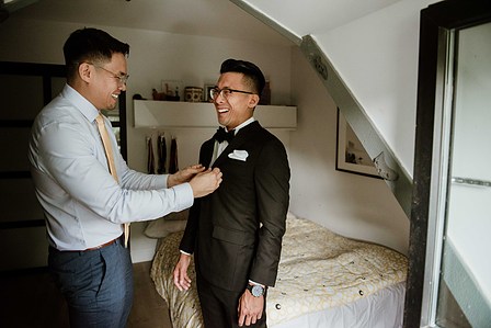 Montreal wedding Photographer; Montreal wedding photo; Carrie Ma officiant; Charlotte Flannery MUA hair stylist; FSEV wedding officiant; Jamie and Newton's wedding; John KOO Photography; Kristina Chan desserts; Longueuil wedding; Oxide design florist