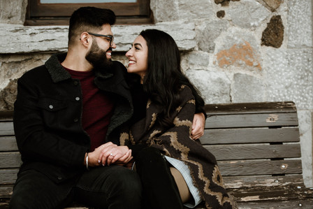 Montreal surprise proposal photographer; Surprise marriage proposal photographer MTL; Chalet du Mont Royal surprise proposal; Harleen and Mehtab's Montreal marriage proposal; John KOO Photography; Kondiaronk Belvedere surprise proposal photographer