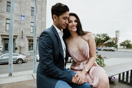 Mehreen and Animesh's surprise proposal; Montreal Proposal photographer; Montreal Surprise proposal photographer; Old Montreal Surprise Proposal; She said yes; Will You Marry Me