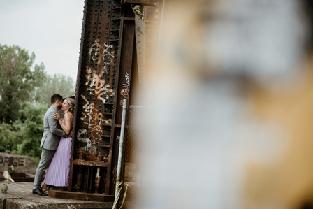 Wedding photographer in Montreal, prewedding engagement photographer, Basin Peel Montreal, Urban couple’s portrait session