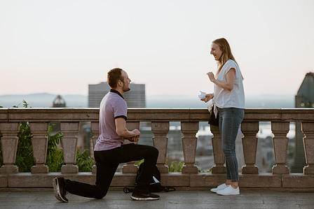 Montreal Proposal photographer; Montreal Surprise proposal photographer; Montreal wedding Photographer