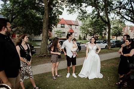 Danielle and Andrew's wedding; First look; John KOO Photography; Ketubah signing; Montreal Jewish wedding; Montreal Jewish wedding photographer; Shaare Zion Congregation; Table 51 restaurant MTL