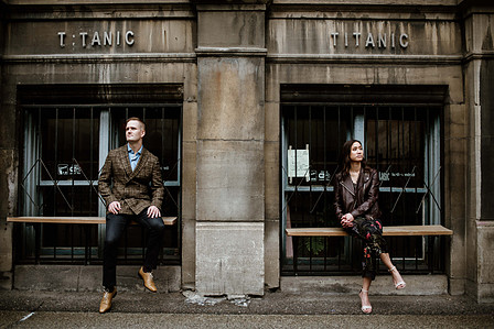 Adrien Bochereau and Vivien Gaumand; Fall Autumn photo shoot; Jessica and Chris's Montreal engagement photographer; John KOO Photography; L'ombre des Cosmos; Louis-Guy Roy; Montreal Pre-Wedding photographer; Montreal wedding Photographer; Old Montreal por