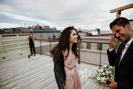 Mehreen and Animesh's surprise proposal; Montreal Proposal photographer; Montreal Surprise proposal photographer; Old Montreal Surprise Proposal; She said yes; Will You Marry Me