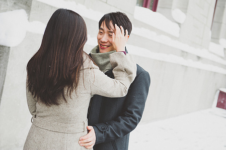 Montreal engagement photo, Montreal prewedding photo