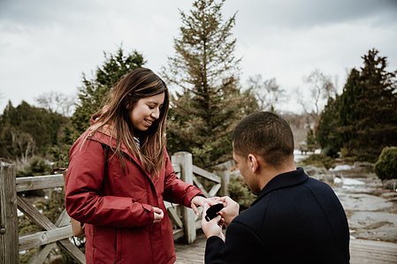 Botanical gardens surprise proposal; John KOO Photography; Lorena and Christian's Montreal surprise proposal photographer; MTL surprise marriage proposal photo; Montreal Botanical Gardens portraits