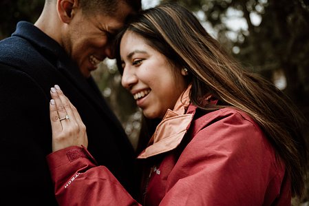 Botanical gardens surprise proposal; John KOO Photography; Lorena and Christian's Montreal surprise proposal photographer; MTL surprise marriage proposal photo; Montreal Botanical Gardens portraits