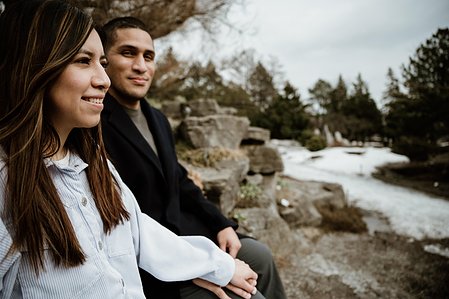 Botanical gardens surprise proposal; John KOO Photography; Lorena and Christian's Montreal surprise proposal photographer; MTL surprise marriage proposal photo; Montreal Botanical Gardens portraits