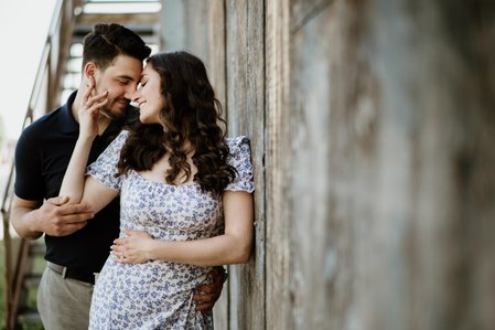 Old Montreal Surprise Proposal; Rebecca and Frank's Montreal surprise proposal photographer; Surprise marriage proposal photographer MTL; Surprise proposal photo in Montreal; surprise proposal photography Old Montreal