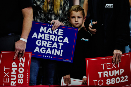 President Donald J. Trump campaign event at Dane Manufacturing in Waunakee, W.I. on Tuesday, Oct. 1, 2024.