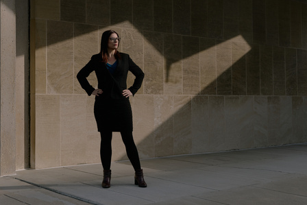Nicole Hallet, immigration lawyer and University of Chicago law professor in Chicago, I.L. on Feb. 6, 2025. (Mustafa Hussain for The Wall Street Journal)